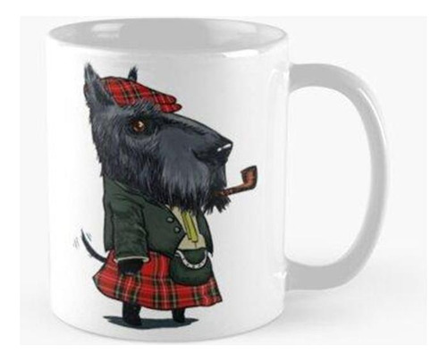 Taza Scottish Terrier Vistiendo Kilt Calidad Premium