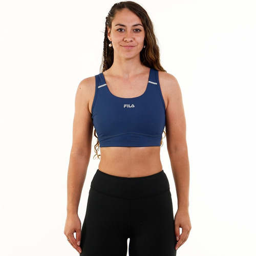 Top De Mujer Fila Performance Cuerpo Azul Denim