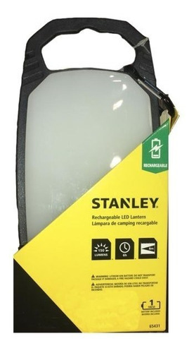 Farol Led Stanley 150 Lumens Recargable Usb 4 Funciones Color Negro