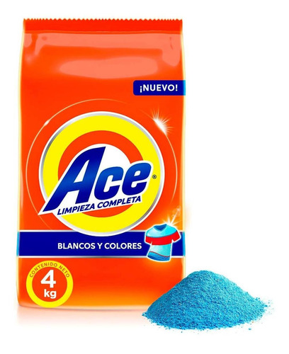 Detergente En Polvo Ace Regular 4kg