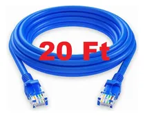 Comprar Cable Red Cat6a 20ft Azul 10g Ethernet Patch Cord Rj45 550gh