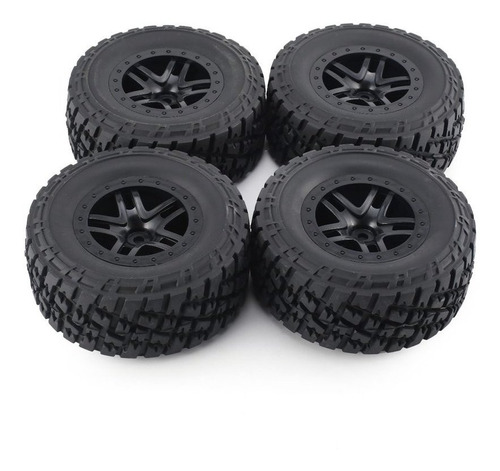 Llanta De Neumáticos De Goma Para Traxxas Slash 4x4 Rc Crawl