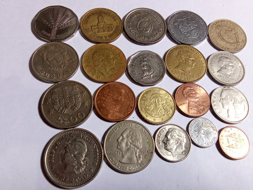20 Moedas Antigas Estrangeiras (Usado)