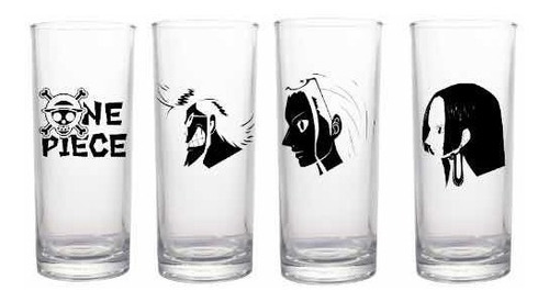 Set De Vasos Altos One Piece - Franky - Robin - Boa Hancock