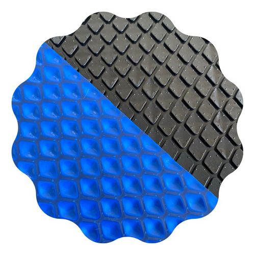 Capa Térmica Piscina 8x4,5 500 Micras 4,5x8 -proteção Uv Cor Black and blue