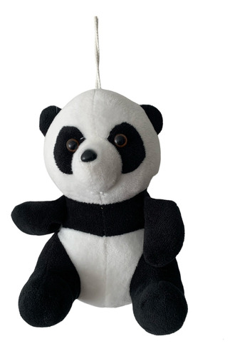 Peluche Osito Panda Con Sonido, Para Colgar.