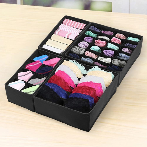 Organizador Ropa Interior Y Medias Divisor Cajones Set X4 Ya