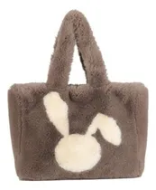 Comprar Bolso Cartera De Mano De Peluche Felpa Orejas De Conejo