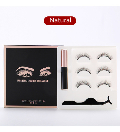 X Set De Delineador De Ojos Magnético Para Pestañas, Con