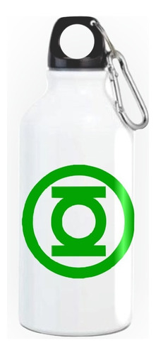 Termo Linterna Verde Botilito Botella Aluminio Caramañola 