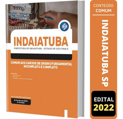 Apostila Indaiatuba Sp - Comum Ensino Fundamental Incompleto