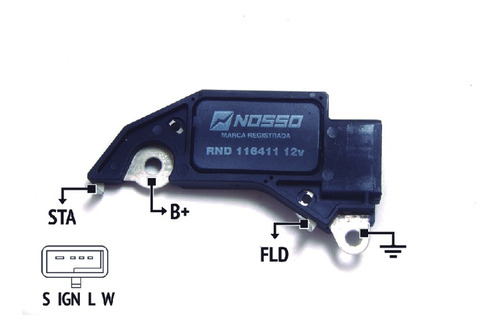 Regulador Alternador Tipo Delco Chevrolet Monza/kadett 12v.