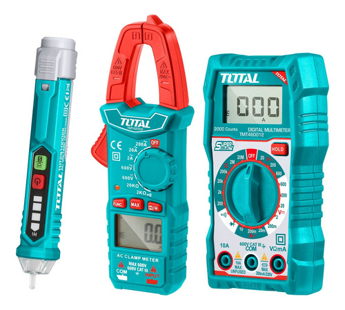 Kit Electricista Total, Multímetro, Amperímetro, Det Voltaje