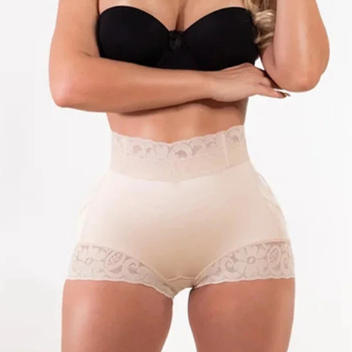 Pantalones Cortos Belt Colombians Shapewear Para Mujer, Cont