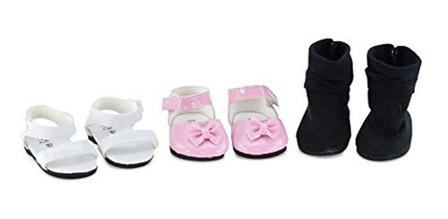 Pack De Zapatos De Muñeca De 14.0 Incluye Zapatos De Vestir