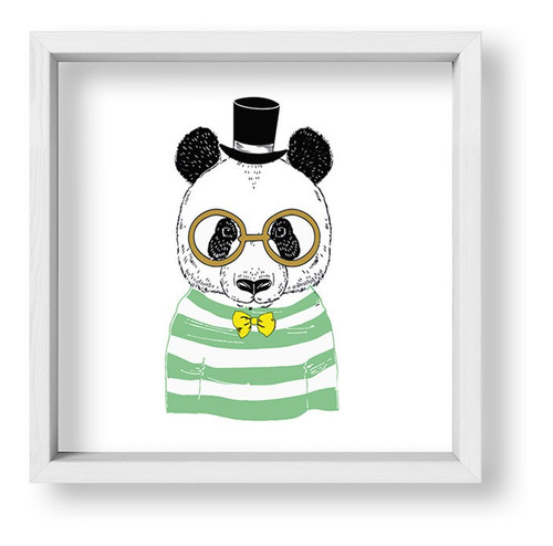 Cuadros Decorativos 20x20 Box Blanco Mr Panda