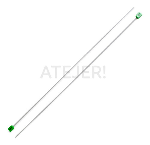 Imagen 3 de 10 de Agujas Tricot De Aluminio Marca Cbx N° 3 X Par
