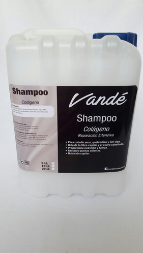 Shampoo De Colágeno, Nutrición Y Reparación Capilar 10 Lts