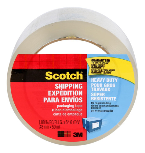 Scotch 3m 3501c Cinta Adhesiva Transparente Para Embalaje, 4