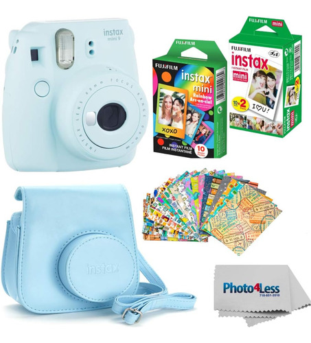 Fujifilm Instax Mini 9 Instant Film Camera Ice Blue Fuj...