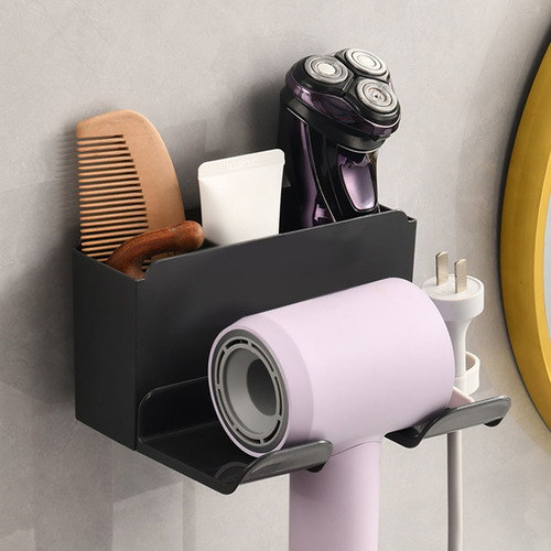 Soporte Para Secador De Pelo, Sin Perforaciones, Estante Par