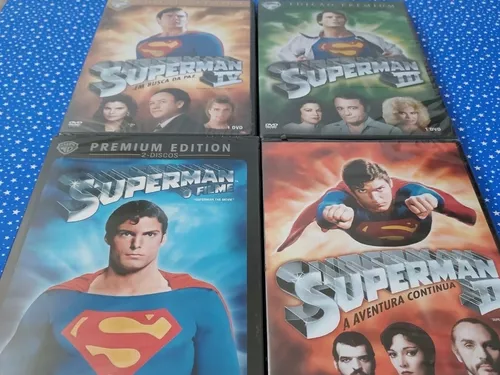 Dvd Superman Kit 4 Filmes De Coleção Novo Lacrado Dc Comics