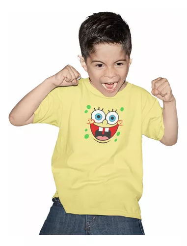 DibuNaif Camiseta Niño - Unisex Bob Esponja y Amigos (3-4 años): :  Moda