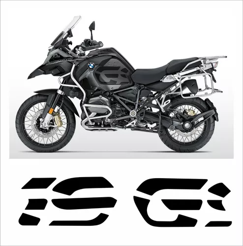 Espaço Warrior- Adesivo Tanque BMW R1200/R1250GS Standart Preto/Prata