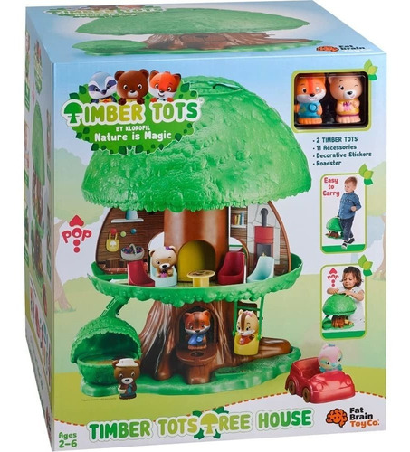 Casa De Muñecas Fat Brain Toys Timber Tots Tree House -  Csñ