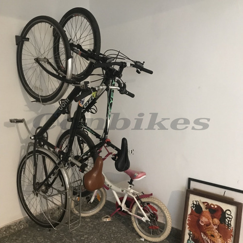 Imagen 5 de 10 de Soporte De Pared Para Colgar Bicicletas Vertical Nayres.ar