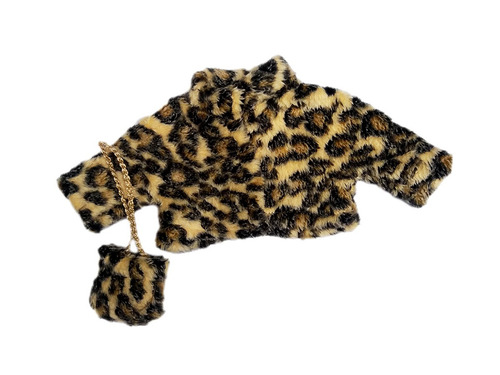 Imagen 3 de 3 de Witty Girls Tapado Corto De Piel Ropa Muñecas 45 Cm/ 18 P