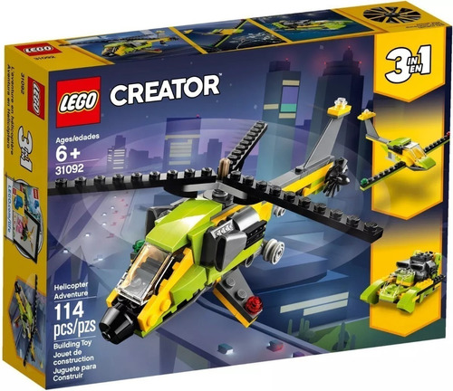 Lego Creator 31092 Helicoptero De Aventura Original
