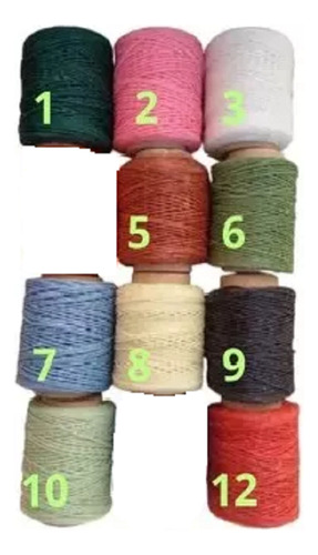 Pack 5 Hilos Encerado Alta Resistencia No. 3 - 50 Gr