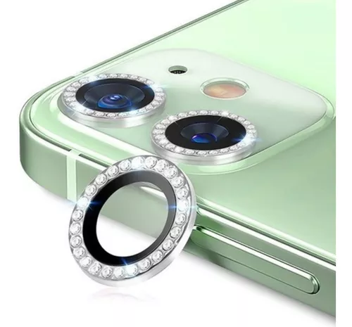 Vidrio Templado Camara Lente Strass Para iPhone 11 12 Mini