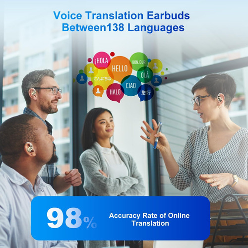 Auriculares Con Traductor De Idiomas Con Ia Para 144 Idiomas