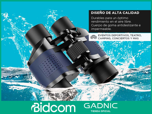 Binocular Gadnic 36×60 Larga Vista Caza Nautica Deportes