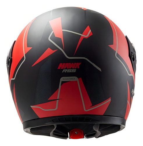 Casco Para Moto Multi-modular Hawk Rs5 Vector Negro Y Rojo Mate Talle L Negro/rojo L