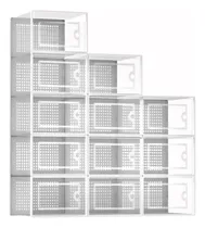 Comprar Cajas Apilables Transparentes Con Tapas Para Zapatos Y Ropa