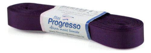 5 Fitas De Gorgurão Progresso 11mm C/10 Metros Cor Violeta