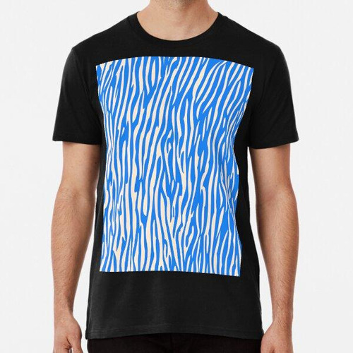 Remera Cool Blue Animal Stripes Vector Diseño Abstracto Algo