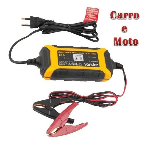 Carregador Inteligente De Bateria + Bolsa Vonder 12v - 30 W