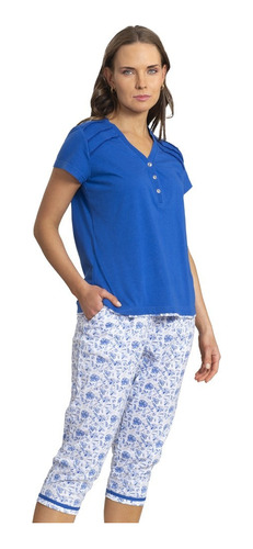 Pijama Mujer Verano Pantalon Capri Y Polera Talla Xl 