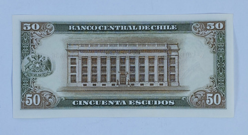 Imagen 2 de 2 de Billete De 50 Escudos Nuevo