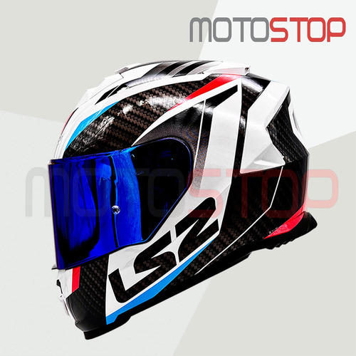 Casco Integral Ls2 Ff800 Azul Rojo / Mica Azul Certificado