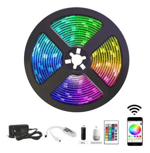 Tira De Luz Led Multicolor Rgb 5050 Rollo 10 Metros Z1