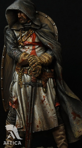 Sargento Templário Pintado Qualidade Museu