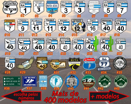 20 Adesivos Kit Para Moto Viagem Rutas Serras Enduro Rally