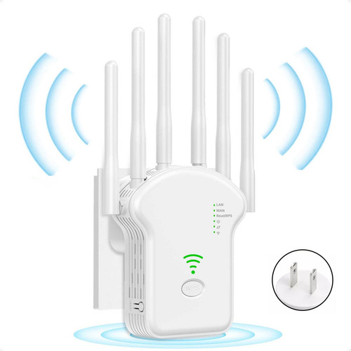 Amplificador Wifi Extensor Rango Repetidor Señal De 6 Antena