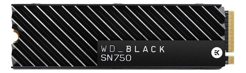 Disco sólido interno Western Digital WD Black SN750 WDS100T3XHC 1TB preto