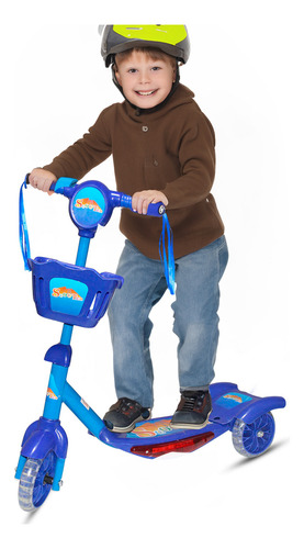 Scooter De Pie Con Canasta Para Niños Regalo Navidad Patin